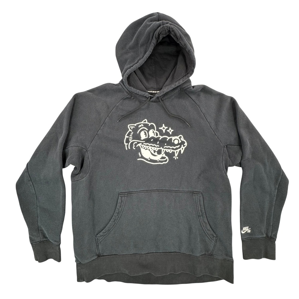 Nike SB Mens Crocodile Graphic Pullover Hoodie Black XL 800952-010 Skateboarding